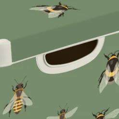 Curver Stockholm Bees Deco Storage Box - Green - 22L 8 Curver Stockholm Bees Deco Storage Box - Green - 22L -Storage Rack Store 13169626 5564898511804807