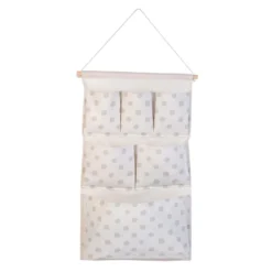 None Flexi Storage Kids 6 Pocket Hanging Organiser - White & Grey Polka Dot 8 None Flexi Storage Kids 6 Pocket Hanging Organiser - White & Grey Polka Dot -Storage Rack Store 13277671 5944929069443841