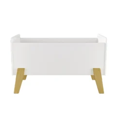 Kids Open Toy Chest - White & Natural -Storage Rack Store 13277675 3184930078366434