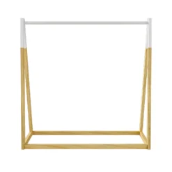 Kids A-Frame Clothes Rail - Natural & White -Storage Rack Store 13277679 1004929069136773