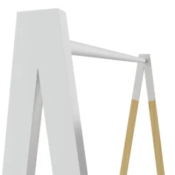 Kids A-Frame Clothes Rail - Natural & White -Storage Rack Store 13277679 1994929069199977