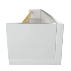 Kids Storage Rail Bookshelf - White & Natural -Storage Rack Store 13277681 6084928016567546