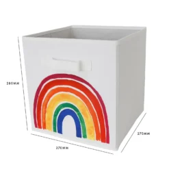 Living Elements Compact Cube Fabric Insert - Charity Rainbow -Storage Rack Store 13432921 8994943614441773