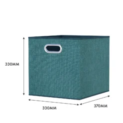 Clever Cube Fabric Insert - Set Of 2 - Jade Green -Storage Rack Store 13911395 1334981913069685