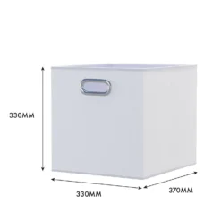 Clever Cube Fabric Insert - Set Of 2 - Linen White -Storage Rack Store 13911396 2134981913041560