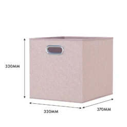 Clever Cube Fabric Insert - Set Of 2 - Blush Pink -Storage Rack Store 13911398 1894981912737507