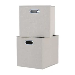 Clever Cube Fabric Insert - Set Of 2 - Taupe